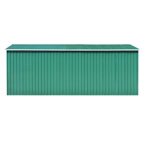 Garden Shed Metal – 257x489x181 cm, Green