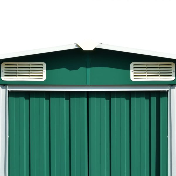 Garden Shed Metal – 257x489x181 cm, Green