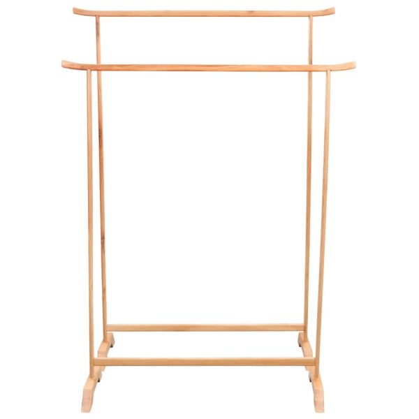 Clothes Racks 2 pcs Solid Oak Wood