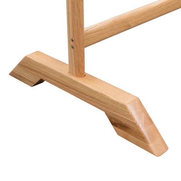 Clothes Racks 2 pcs Solid Oak Wood