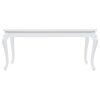 Dining Table 179x89x81 cm High Gloss White