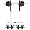 Barbell Squat Rack with Barbell and Dumbbell Set 60.5 kg