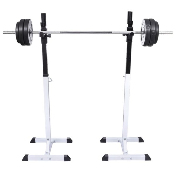 Barbell Squat Rack with Barbell and Dumbbell Set 60.5 kg