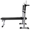 Workout Bench with Weight Rack Barbell and Dumbbell Set – 60.5 kg