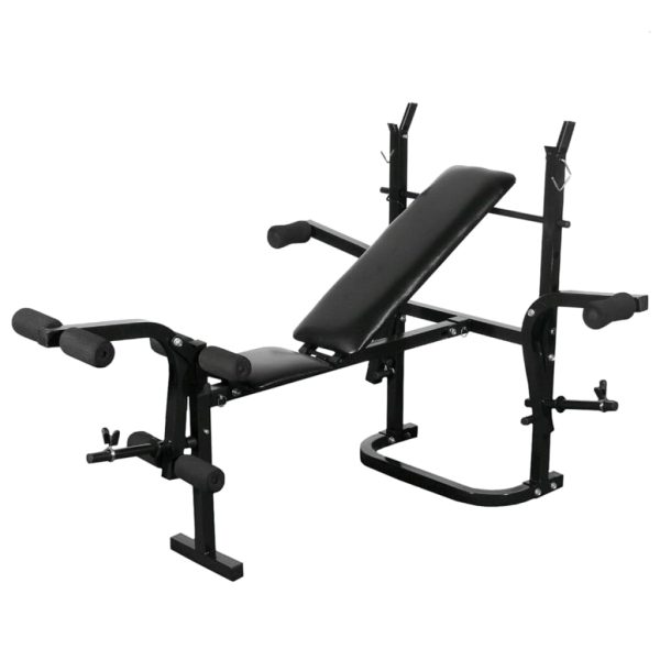 Weight Bench with Weight Rack&Barbell and Dumbbell Set – 60.5 kg