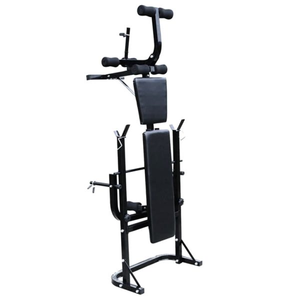 Weight Bench with Weight Rack&Barbell and Dumbbell Set – 60.5 kg