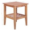 Coffee Table 40x40x50 cm Square Solid Teak