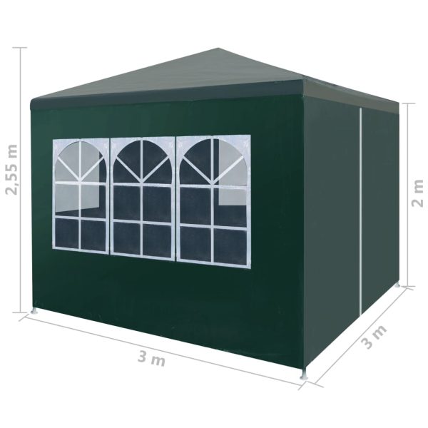 Party Tent – 3×3 m, Green