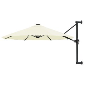 Wall-Mounted Parasol with Metal Pole 300 cm