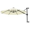 Wall-Mounted Parasol with Metal Pole 300 cm – Sand