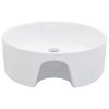 Wash Basin with Overflow 36×13 cm Ceramic White