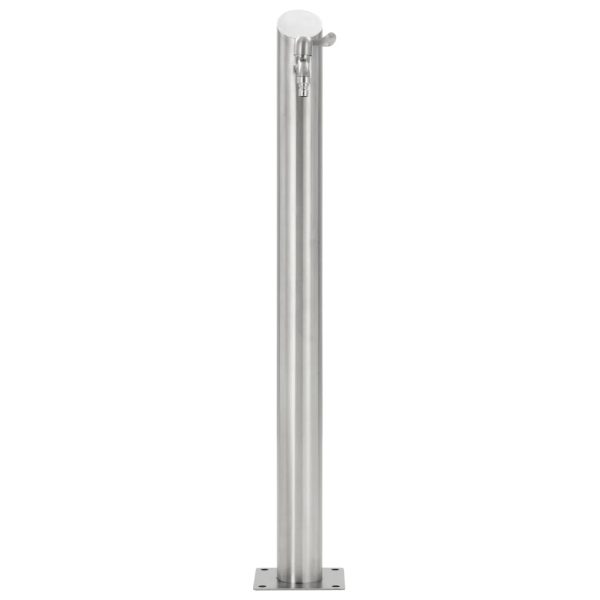 Garden Water Column Stainless Steel Round 95 cm