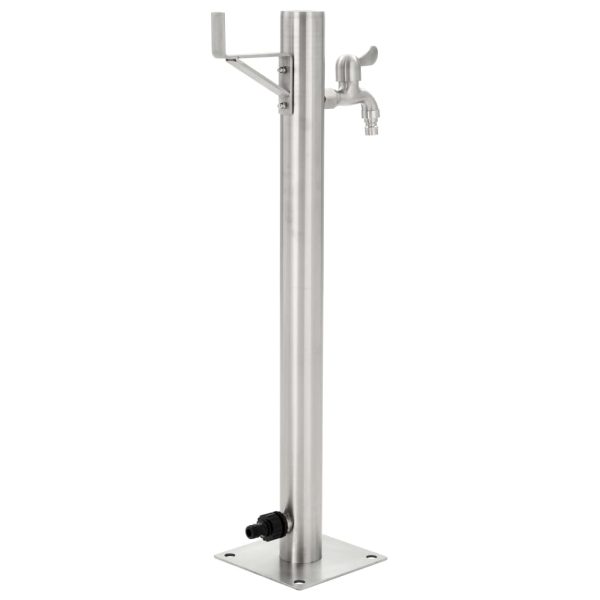 Garden Water Column Stainless Steel Round 65 cm