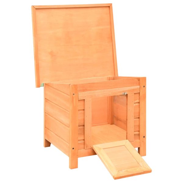 Cat House Solid Pine & Fir Wood 50x46x43.5 cm