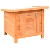 Cat House Solid Pine & Fir Wood 50x46x43.5 cm