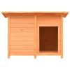 Dog Cage Solid Pine & Fir Wood 120x77x86 cm