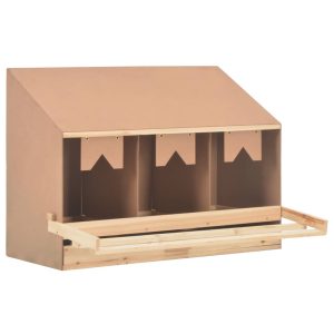 Chicken Laying Nest 2 Compartments Solid Pine Wood – 93x40x65 cm