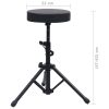 Keyboard Stand and Stool Set Black