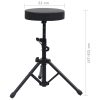 Double Braced Keyboard Stand and Stool Set Black