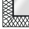 Garden Wall Mirror Arched Black – 50×80 cm