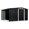 Garden Shed with Sliding Doors – 329.5x205x178 cm