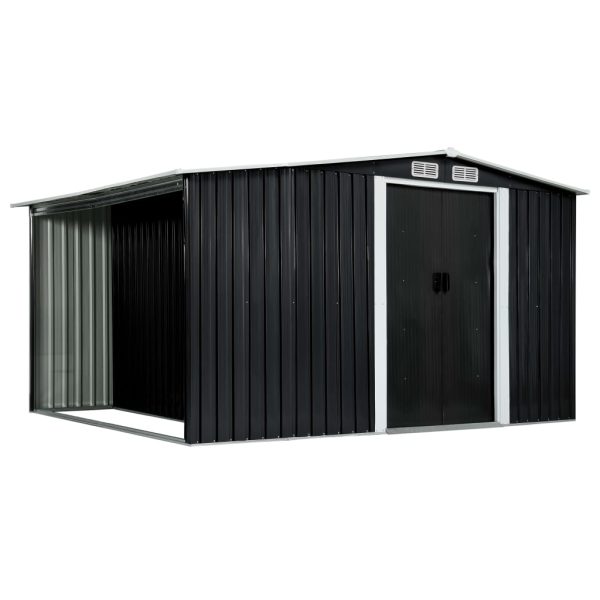 Garden Shed with Sliding Doors – 329.5x205x178 cm