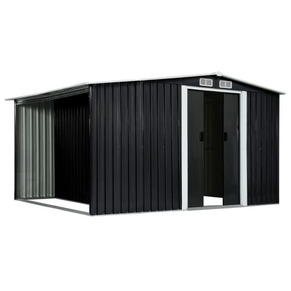 Garden Shed with Sliding Doors – 329.5x205x178 cm