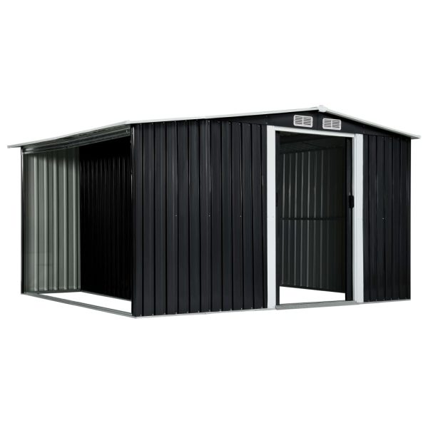 Garden Shed with Sliding Doors – 329.5x205x178 cm