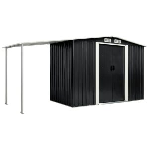 Garden Shed with Sliding Doors Steel