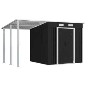 Garden Shed with Extended Roof Steel