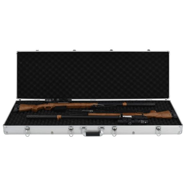 Gun Case 118x38x12 cm Aluminium – Silver