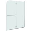 Folding Shower Enclosure 2 Panels ESG 120×140 cm