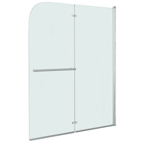 Folding Shower Enclosure 2 Panels ESG 120×140 cm