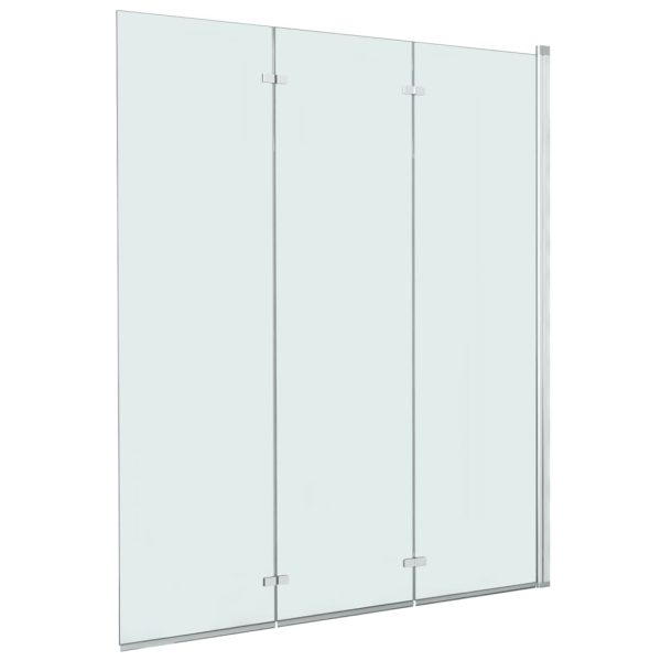 Folding Shower Enclosure 3 Panels ESG 130×138 cm