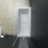 Folding Shower Enclosure 3 Panels ESG 130×138 cm