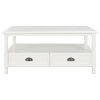 Coffee Table White 100x55x45 cm Wood