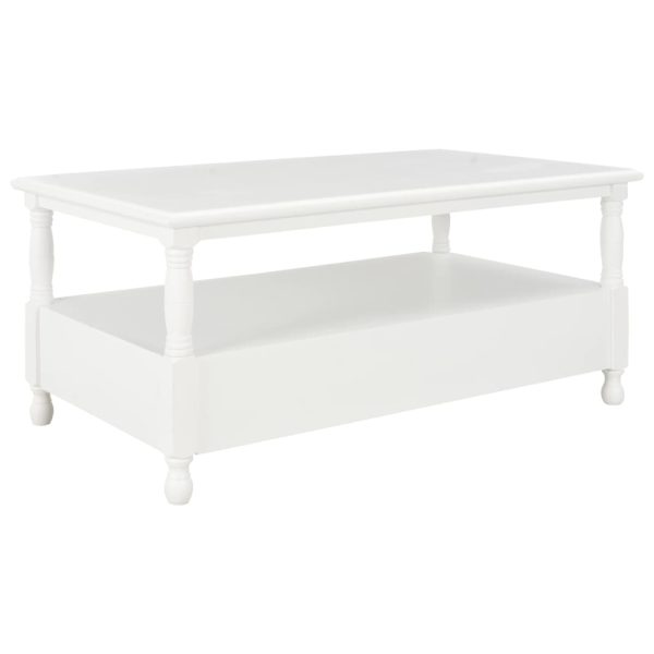 Coffee Table White 100x55x45 cm Wood