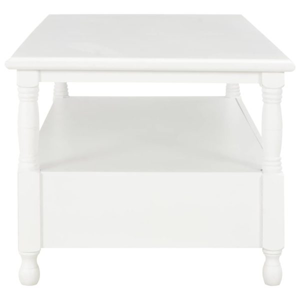 Coffee Table White 100x55x45 cm Wood