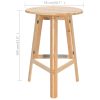 Foldable Bar Table 78 cm Fir Wood