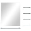 Wall Mirror with Shelf Tempered Glass – 50×60 cm (5 Shelves)