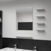 Wall Mirror with Shelf Tempered Glass – 50×60 cm (5 Shelves)