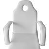 Portable Facial Treatment Chair Faux Leather 185x78x76 cm – White