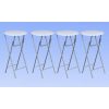 Bar Tables 4 pcs with MDF Tabletop White