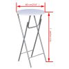 Bar Tables 4 pcs with MDF Tabletop White