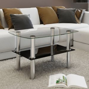 Coffee Table Glass 2 Tiers