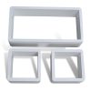 Cuboid shelf set of 3