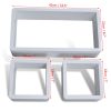 Cuboid shelf set of 3