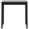 Bar Table MDF Black 115x55x107 cm