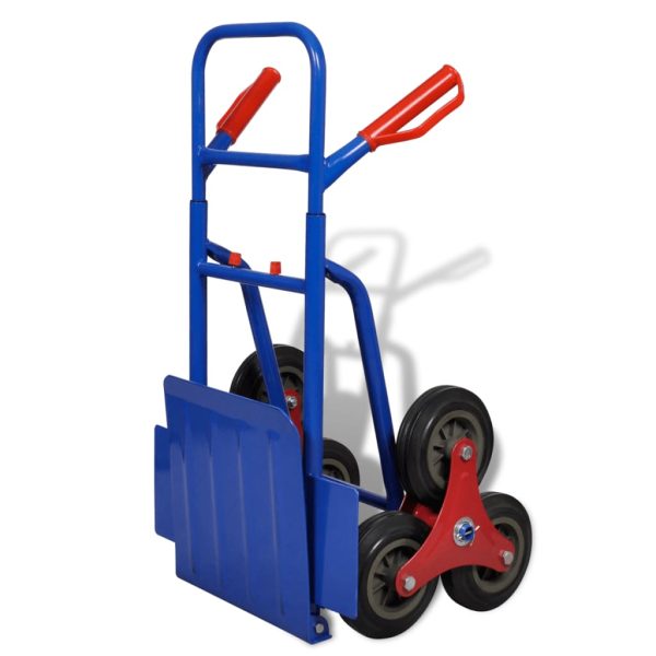 Folding Sack Truck with 6 Wheels Blue