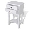 Hidalgo Nightstand with 2 Drawers White